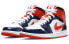 Jordan Air Jordan 1 mid 耐磨 中帮 复古篮球鞋 女款 蓝白橙 / Кроссовки Jordan Air Jordan DJ5984-400 38.5 - фото #4