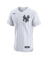 Фото #3 товара Men's Aaron Judge White New York Yankees Home Elite Player Jersey