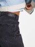 Фото #5 товара JDY high waist straight leg jeans in dark grey
