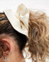 Фото #3 товара DesignB London oversized satin hair scrunchie in white