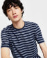 Men's Striped Slub T-Shirt, Created for Macy's XS - фото #3