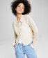 Фото #1 товара Women's Collared Cardigan Sweater, Created for Macy's