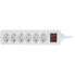 Фото #1 товара InLine Power strip SWITZERLAND - 6-way - with switch - 1.5m - white