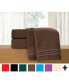 Фото #2 товара 4-Piece Luxury Soft Solid Bed Sheet Set Twin/Twin XL