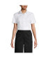 Women's School Uniform Short Sleeve Peter Pan Collar Broadcloth Shirt