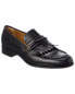 Фото #1 товара Gucci Leather Loafer Men's Black 6.5 Uk