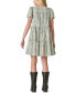 Фото #1 товара Women's Cotton Floral-Print Tiered Mini Dress