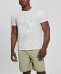 Фото #1 товара Men's Tufted-Chenille Logo Graphic Crewneck T-Shirt