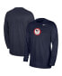 Фото #1 товара Men's Navy Team USA UV Coach Long Sleeve Performance T-shirt