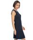 ფოტო #5 პროდუქტის Women's Button-Shoulder Jacquard Dress