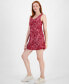 Фото #3 товара Women's Snakeskin-Print Performance Dress, Created for Macy's