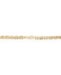 ფოტო #4 პროდუქტის Men's Square Link 22" Chain Necklace in 18k Gold-Plated Sterling Silver