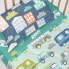 Fitted sheet HappyFriday MOSHI MOSHI Green Multicolour 70 x 140 x 14 cm