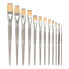 MILAN Polybag 12 Flat Synthetic Bristle Paintbrushes Series 321 Nº 4