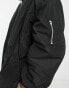 ASOS DESIGN – MA1-Sportjacke in Schwarz mit extremer Oversize-Passform