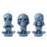 Фото #1 товара Skull Creative Candle for Spooky Halloween Decoration - 3 pack