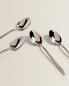 Фото #11 товара Set of shiny steel dessert spoons