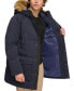 Фото #5 товара Men's Long Quilted Parka with Removable Faux-Fur Trim