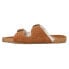 Фото #3 товара COCONUTS by Matisse Victory Buckle Shearling Slide Womens Brown Casual Sandals