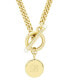 Stella Imitation Pearl Initial Toggle Necklace
