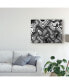 Фото #3 товара American School Black and White Ceiling Wavy Canvas Art - 20" x 25"