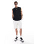 ASOS DESIGN oversized tank vest in black with Los Angeles back print