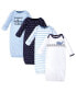 Baby Boys Cotton Gowns, Sailor Whale, 0-6 Months