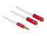 Фото #1 товара Delock 66519 - 3.5mm - Male - 2 x 3.5mm - Female - 0.2 m - Red - White