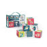 MINILAND Soft Rattle Cubes Set