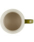 Stoneware Mug with Embossed Olive Branch, 14 oz