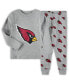 Пижама OuterStuff Heathered Gray Cardinal Sleep