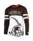 Men's Brown, White Cleveland Browns Halftime Long Sleeve T-shirt