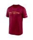 Men's Burgundy Washington Commanders Horizontal Lockup Legend T-shirt