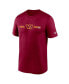 Фото #3 товара Men's Burgundy Washington Commanders Horizontal Lockup Legend T-shirt