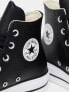 Converse chuck taylor all star Hi lift trainers in black leather
