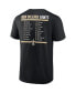 Men's Black, White New Orleans Saints Two-Pack 2023 Schedule T-shirt Combo Set