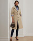 Фото #5 товара Women's Double-Breasted Belted Trench Coat