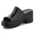 Crocs Brooklyn Slide High Shine Heel Black