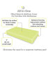 All-in-One Fitted Sheet & Waterproof Cover for 52" x 28" Crib Mattress (2-Pack)