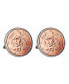 ფოტო #1 პროდუქტის French 2-Euro Coin Cufflinks