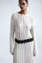 Фото #1 товара Ladder-stitch-look Knit Dress