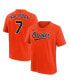 Фото #1 товара Big Boys and Girls Jackson Holliday Orange Baltimore Orioles Name Number T-Shirt