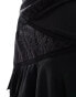 Фото #4 товара Miss Selfridge chiffon lace mix ruffle maxi skirt in black