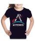 Child NASA Artemis Logo - Girl's Word Art T-Shirt