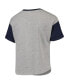 ფოტო #3 პროდუქტის Big Girls Heathered Gray New York Yankees Bleachers T-shirt