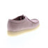 Фото #16 товара Clarks Wallabee 26165558 Womens Pink Nubuck Oxfords & Lace Ups Casual Shoes