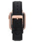 Women's Black Apple Leather Band Compatible with 38/40/41mm Apple Watch