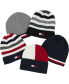 ფოტო #3 პროდუქტის Men's Striped Edge Beanie