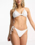 Hunkemoller belize mesh brazilian bikini brief in white weiß, 44 - фото #3