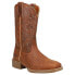 Фото #3 товара Justin Boots Halter Water Buffalo 11" Wide Square Toe Womens Brown Casual Boots